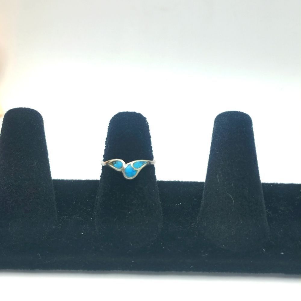 Vintage Navajo Silver Turquoise Ring